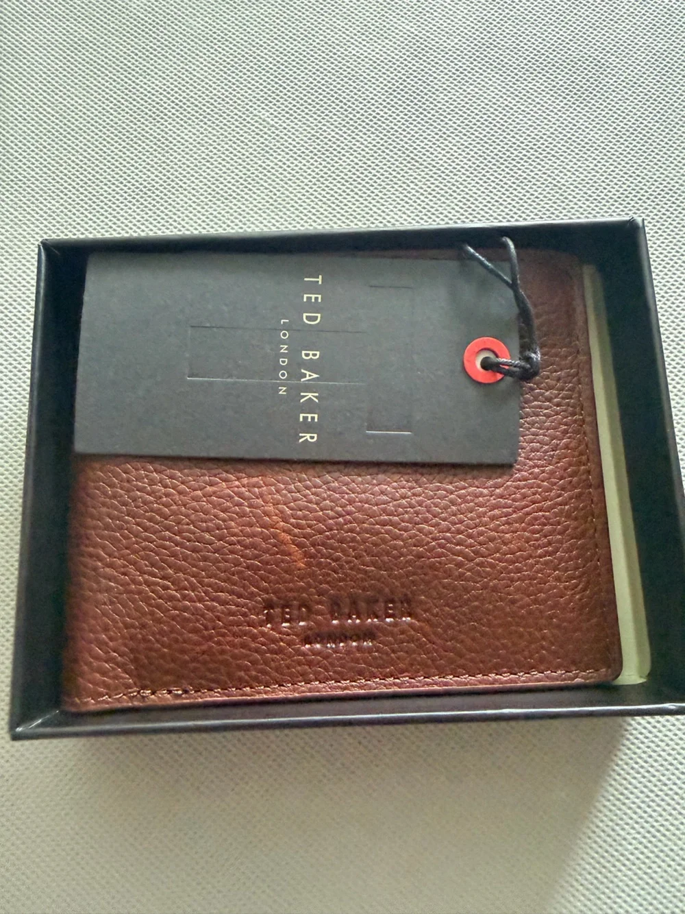 Ted Baker Dark Brown Leather Bifold Wallet
